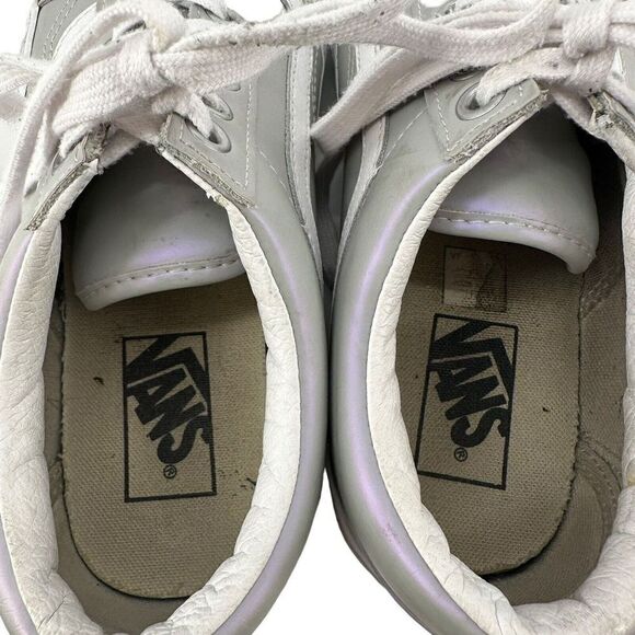 VANS Old Skool Sneakers Iridescent Low Top Womens Size 8.5 Purple Gray Lace Up - Picture 9 of 10